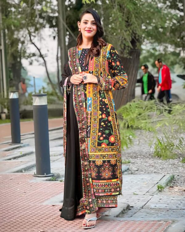 Georgette Readymade Three Piece - Image 2